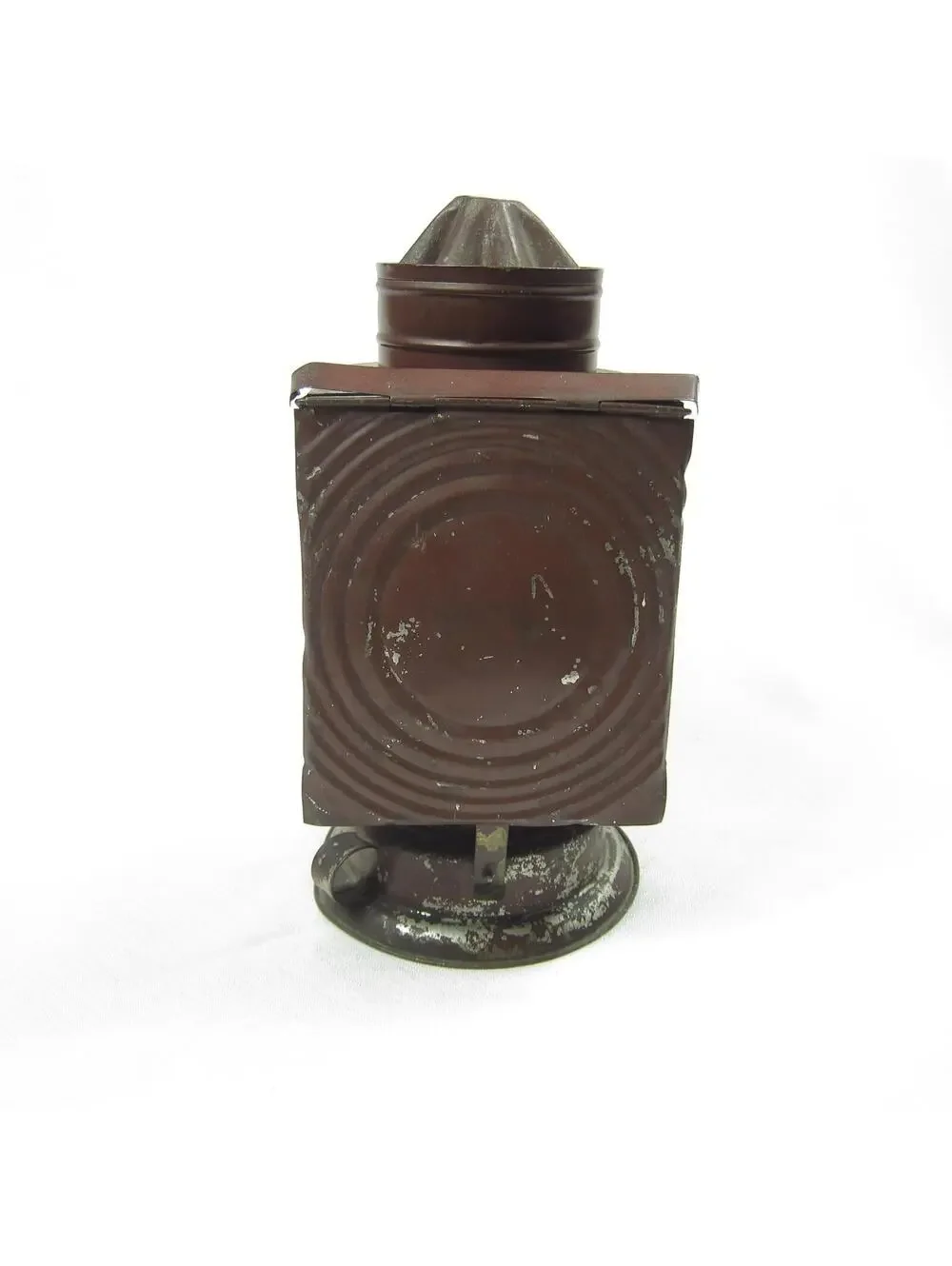 Antique Photography Darkroom Lantern Kerosene Oil Ruby Red Glass Burner Wick